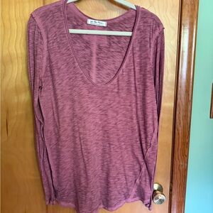 We The Free Dusty Rose Long Sleeve Tee